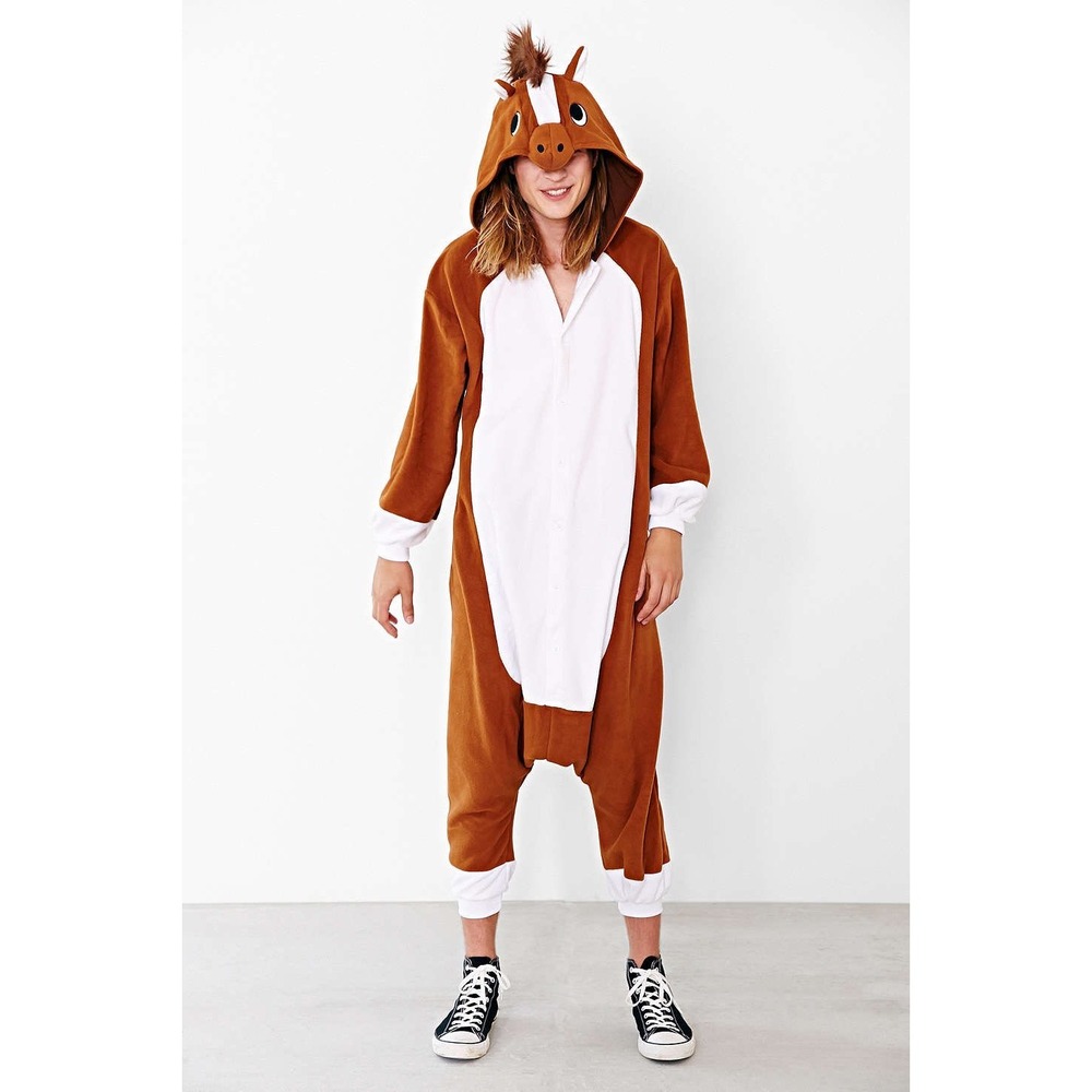 Brown Horse Onesie Pajama for Men - Novelty Animal Kigurumi